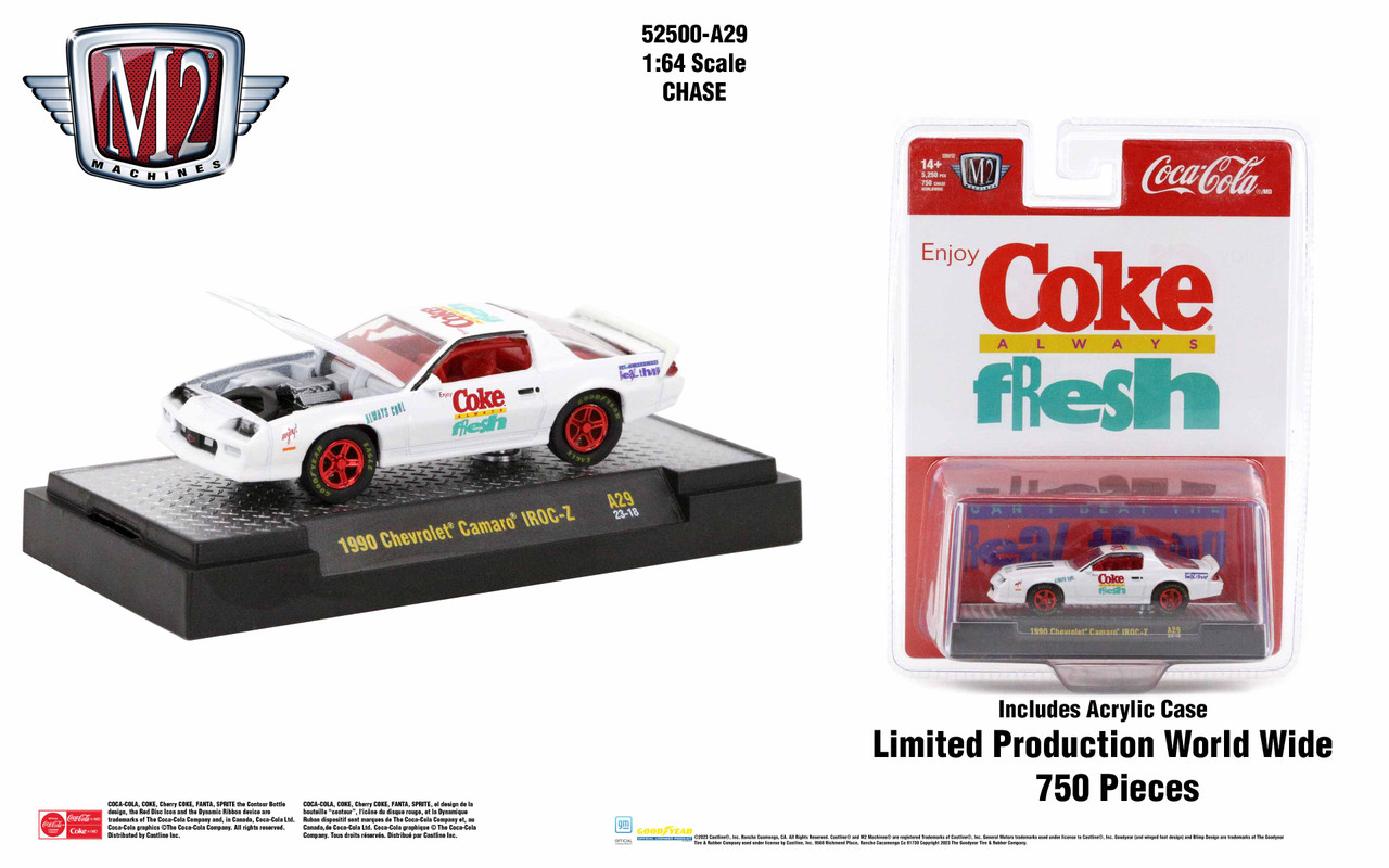 M2 Machines Coca-Cola Release A29 1990 Chevrolet Camaro IROC Z